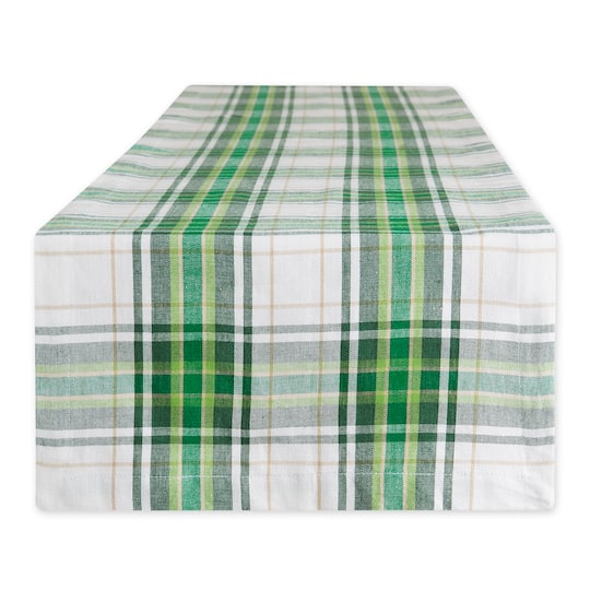 DII® 108" St. Paddy Plaid Table Runner